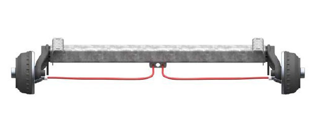 Essieu freiné 1050kg, A: 1000mm, C: 1450mm  4kt