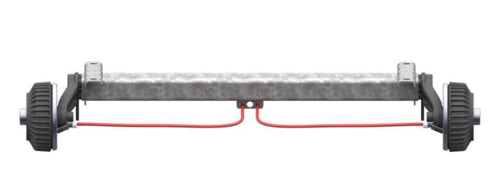 Essieu freiné 1500kg, A: 1200mm, C: 1650mm  4kt