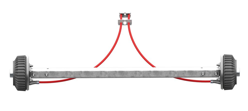 Essieu rigide freiné 1500 kg, A: 700, C: 1150