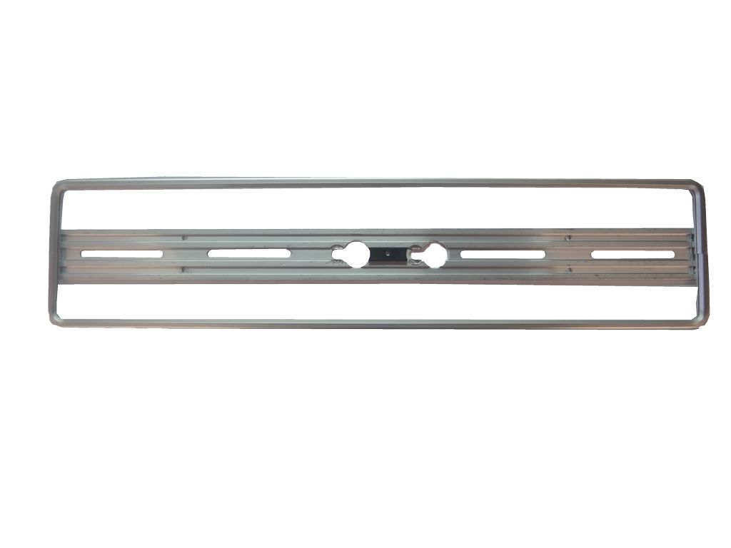 [700.062] Cadre des plaques Quick-fix, argent, aluminium anodisé