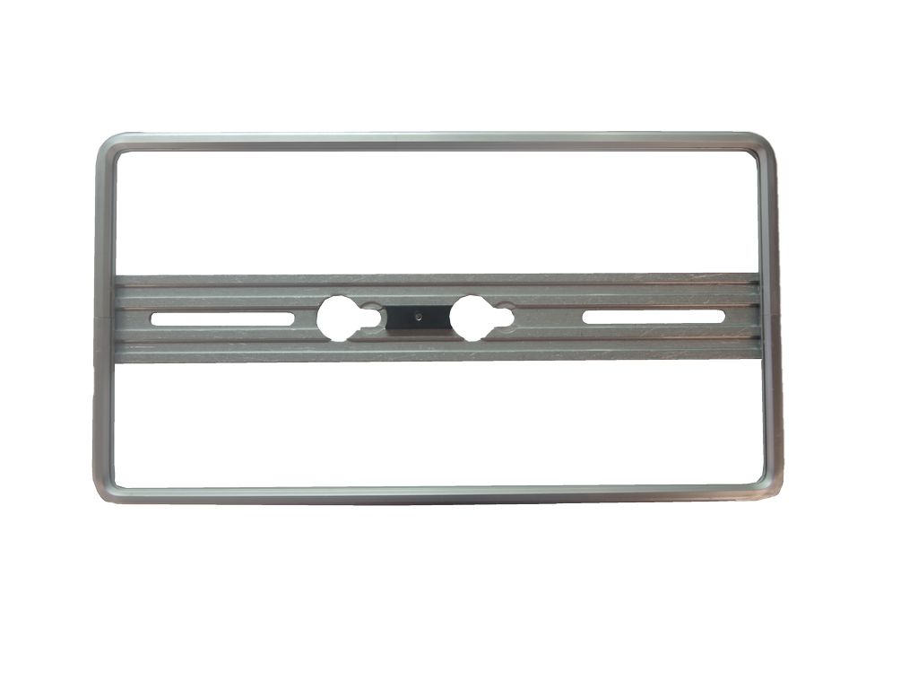 [700.063] Nummernrahmen Quick-fix, silber, Aluminium eloxiert