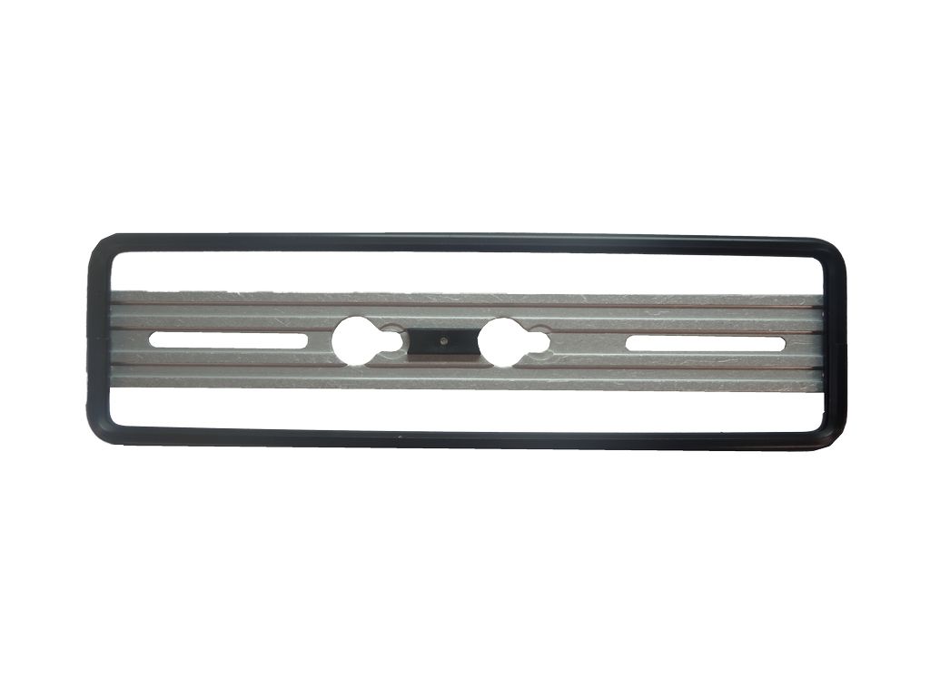 Nummernrahmen Quick-fix, schwarz, Aluminium eloxiert