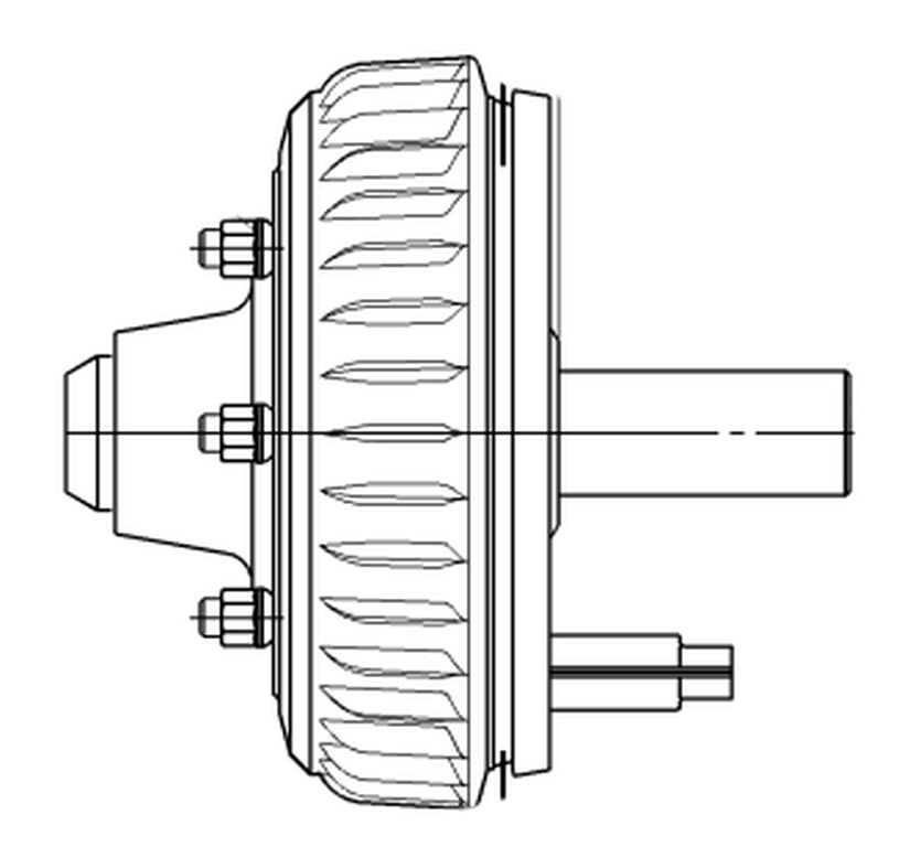 [1224809] Radbremse mit Stummel Typ 3081 B K