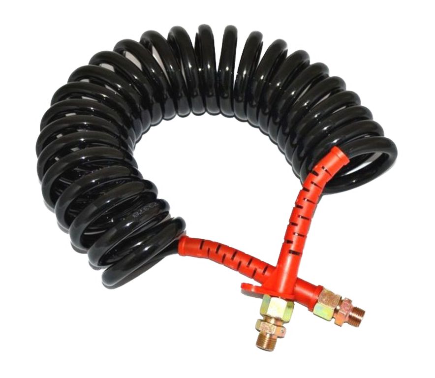 Tube spiral air comprimé rouge 5.5m
