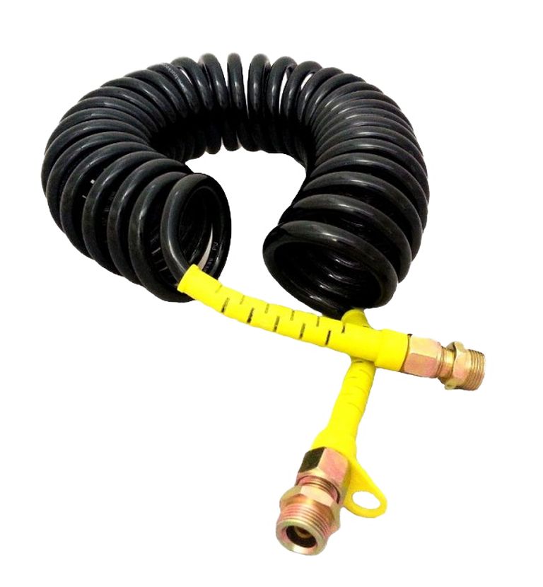 [014822091] Tube spiral air comprimé jaune 5,5m
