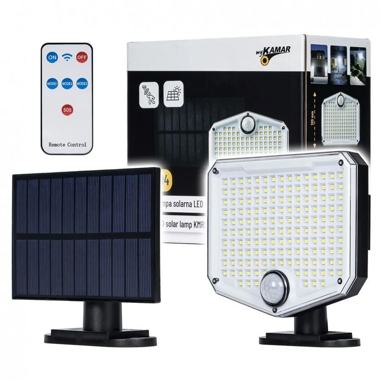 [01470137] LED Solar Scheinwerfer, Kabel 5m