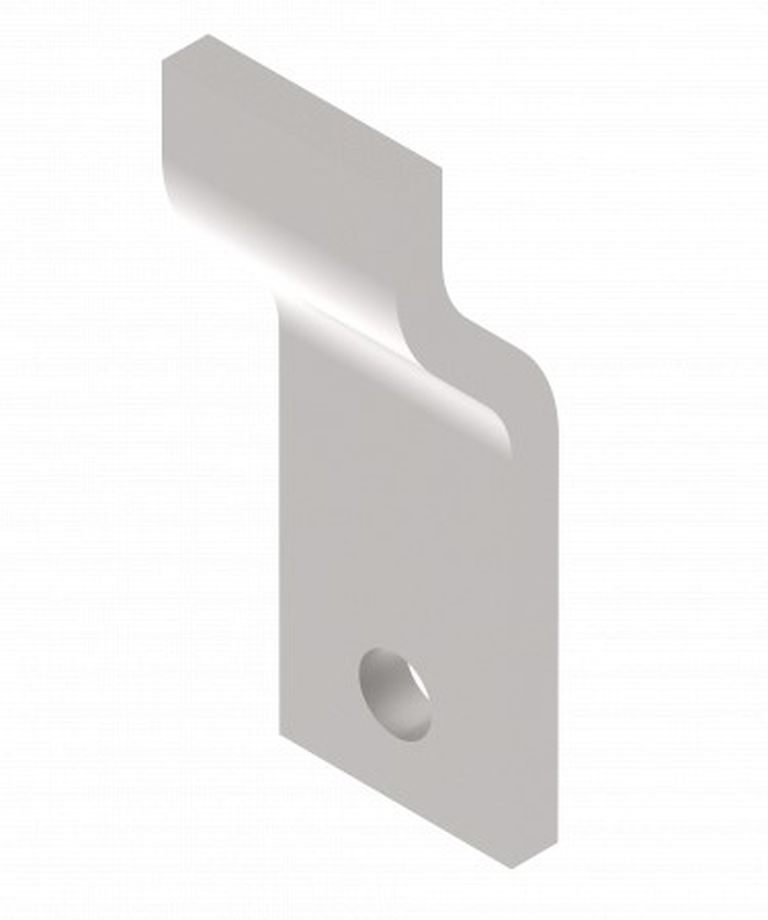 [43737] Radstossdämpferhalter KNOTT, gekröpft 20mm