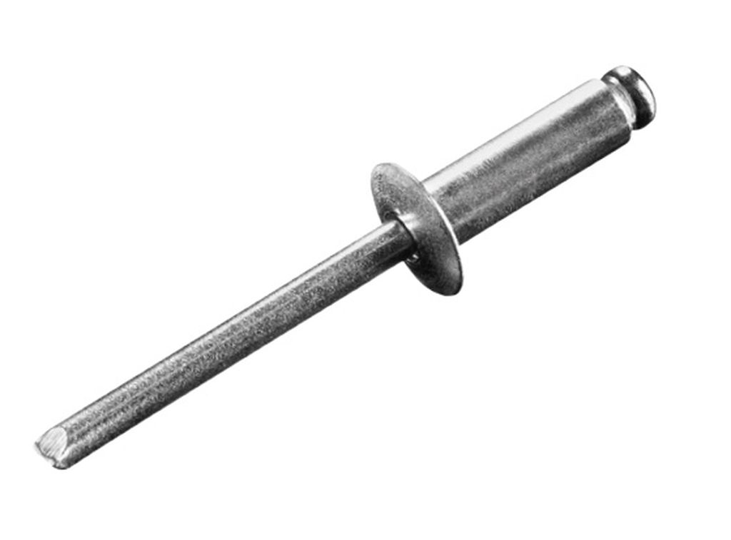 Rivet aveugle alu/inox 4.8 × 30.0  tête plate