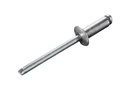 Rivet aveugle alu/acier 6.0 x 12.0 tête plate