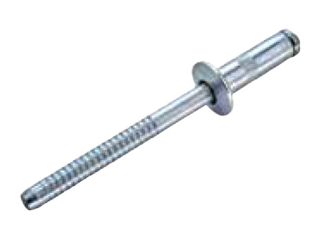 Rivet aveugle acier/acier 4.8 x 9.0 tête plate haute résistance