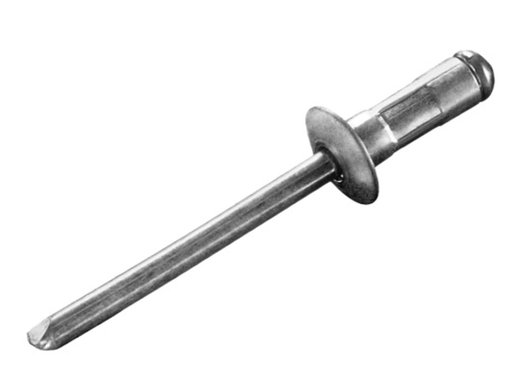 Rivet aveugle multi-serrage alu/acier 4.0 x 9.5 tête plate