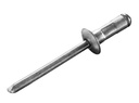 Rivet aveugle multi-serrage alu/acier 4.0 x 9.5 tête plate