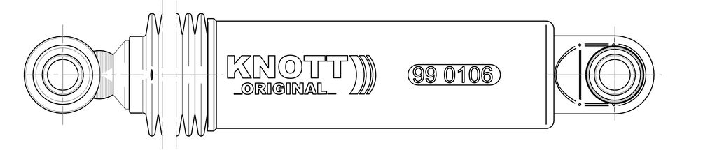 [990106] Radstossdämpfer KNOTT L 339/227mm