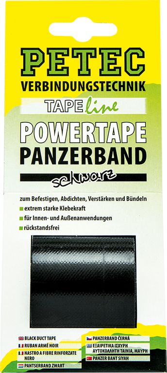 [86150PET] Ruban adhésif renforcé Power Tape, noir, L 50 m, B50 mm
