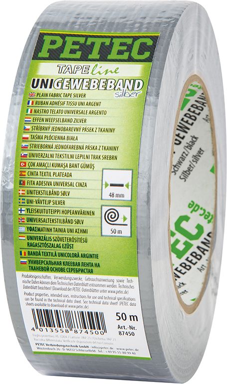 Ruban textile uni, L: 50 m, l: 48 mm