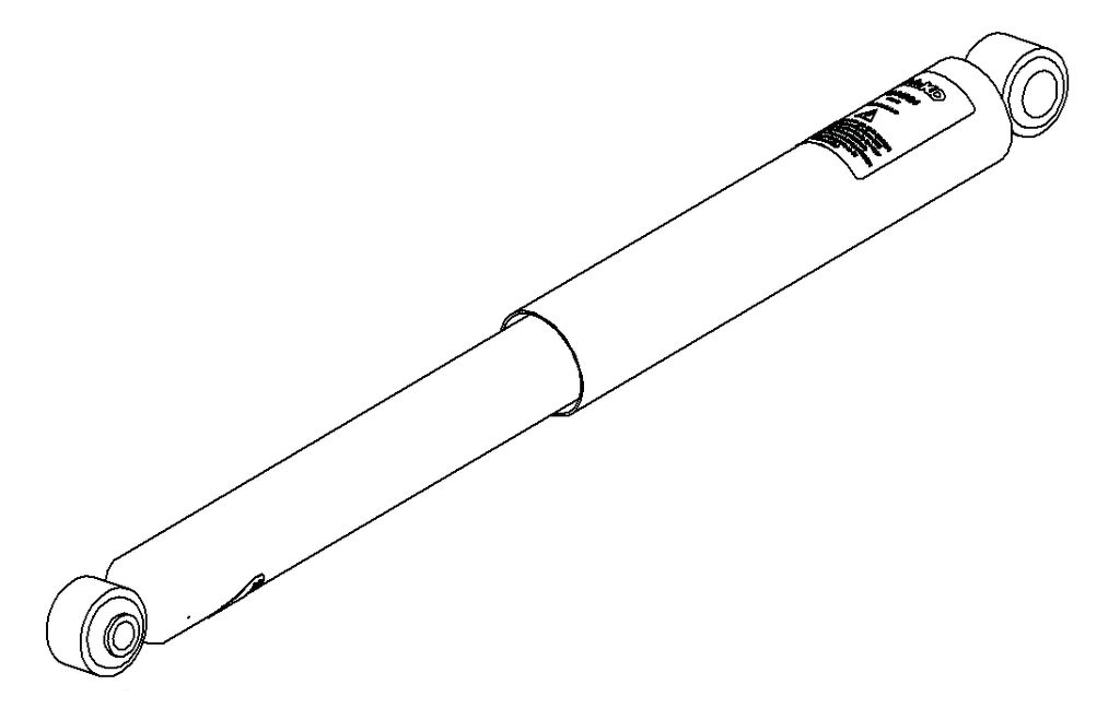 Amortisseur de châssis BPW L 579/353mm