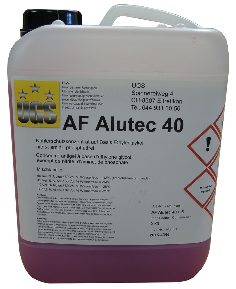 [AFalutec40-5kg] Antifreeze AF Alutec 40 fluide de refroidissement concentré