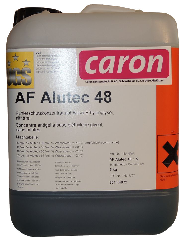 [AFalutec48-5kg] Antifreeze AF Alutec 48 fluide de refroidissement concentré
