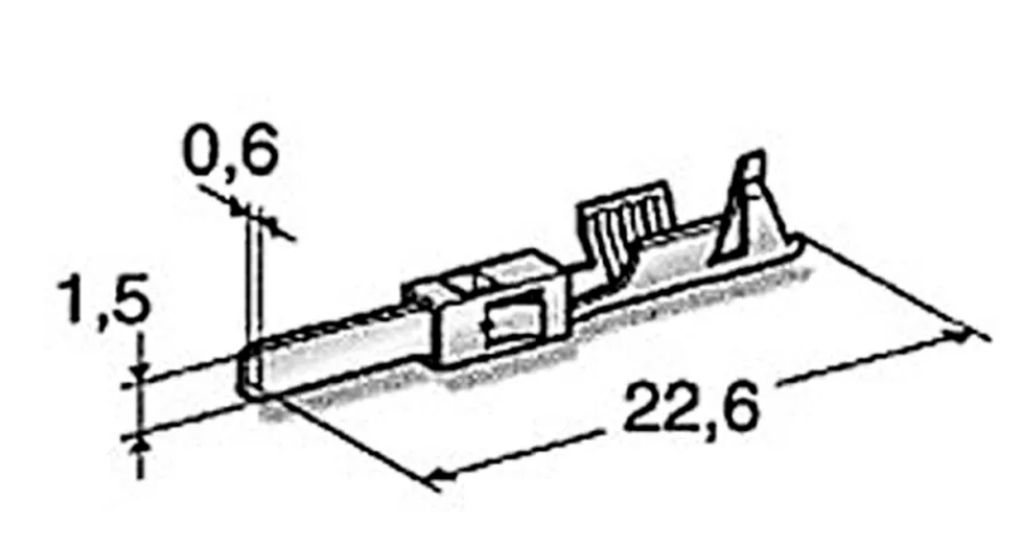 [1616000] Flachstecker Tyco 964269-2   0.5 - 1.0mm²