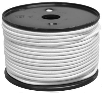 [020010414] Expanderseil,   8mm, Gummi weiss UV-b