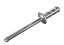 Mehrbereichsblindniete Inox/Inox 6.4 x 20.0 Flachrundkopf