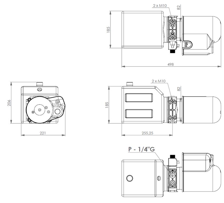 [800605] Elektrohydraulikaggregat, 12V 5Lt