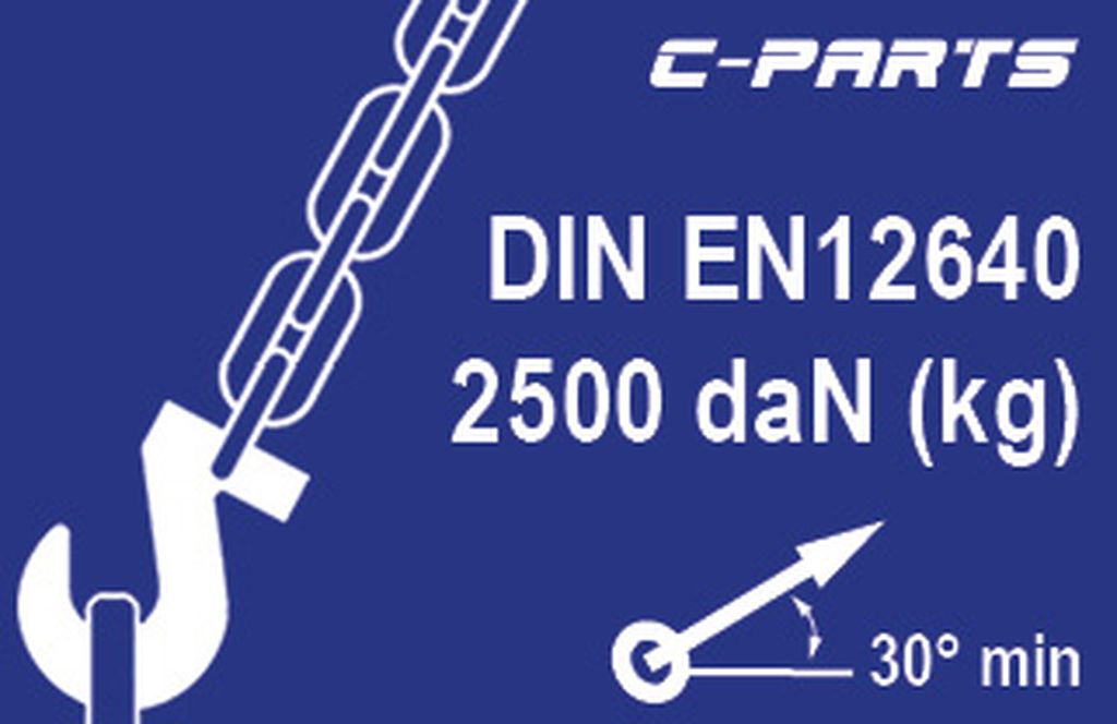 Hinweisschild Zurrpunkt 2500 daN