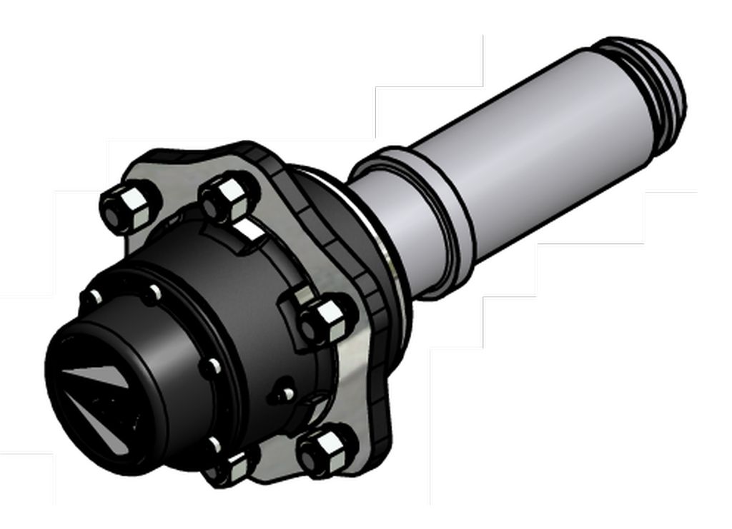 Embout d'essieu complet 85 mm ronde, (A91) ADR