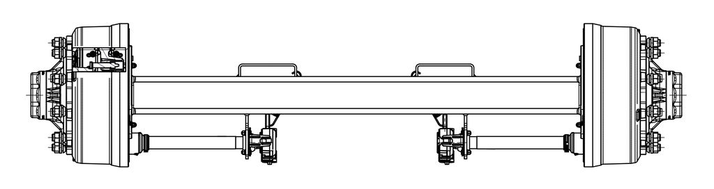 [118090] Bremsachse 120mm 4-kant Spur 1850mm T