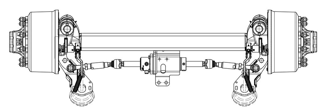 [128805] Nachlauflenkachse 130mm 4-kant Spur 2050mm  T
