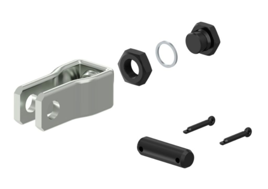 Tête fourchette M16, l=65mm avec boulon-ES