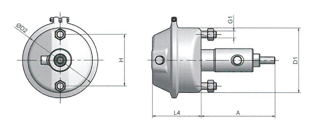 [128027] Luft 20" + Oelzylinder 30mm kombiniert