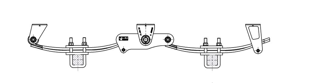 Parabelfederaggregat 10 to. 80mm Twin