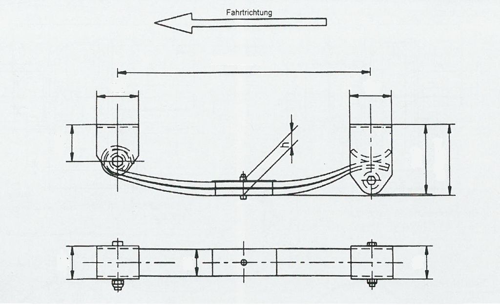 Parabelfederaggregat  6 to, 80mm ADR