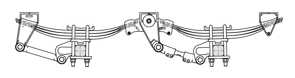 [KE2115B5N0932] Suspension à ressorts paraboliques 16to, VKT 90 tandem
