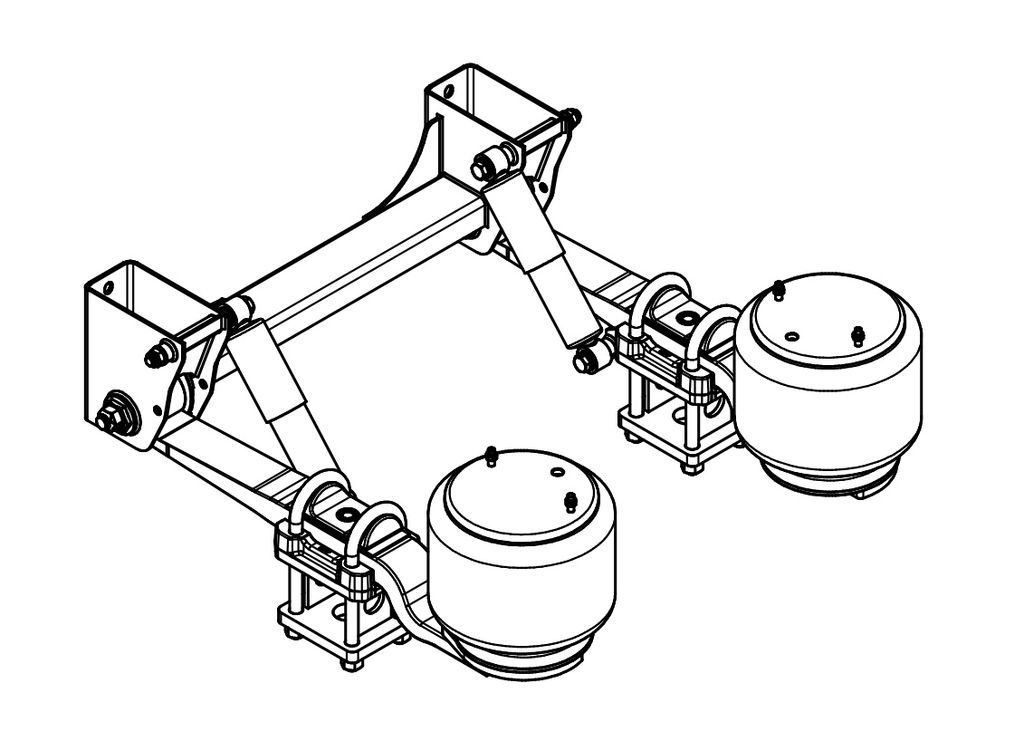 Luftfederung-Kit 12to pro Achse