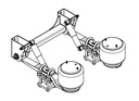 Suspension pneumatique-kit 12to par essieu