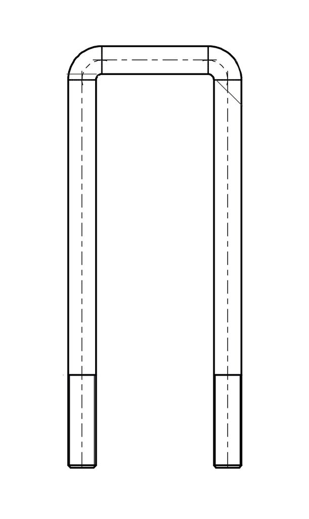 U-Bügel M24x2,0 ADR für W147 mm Feder