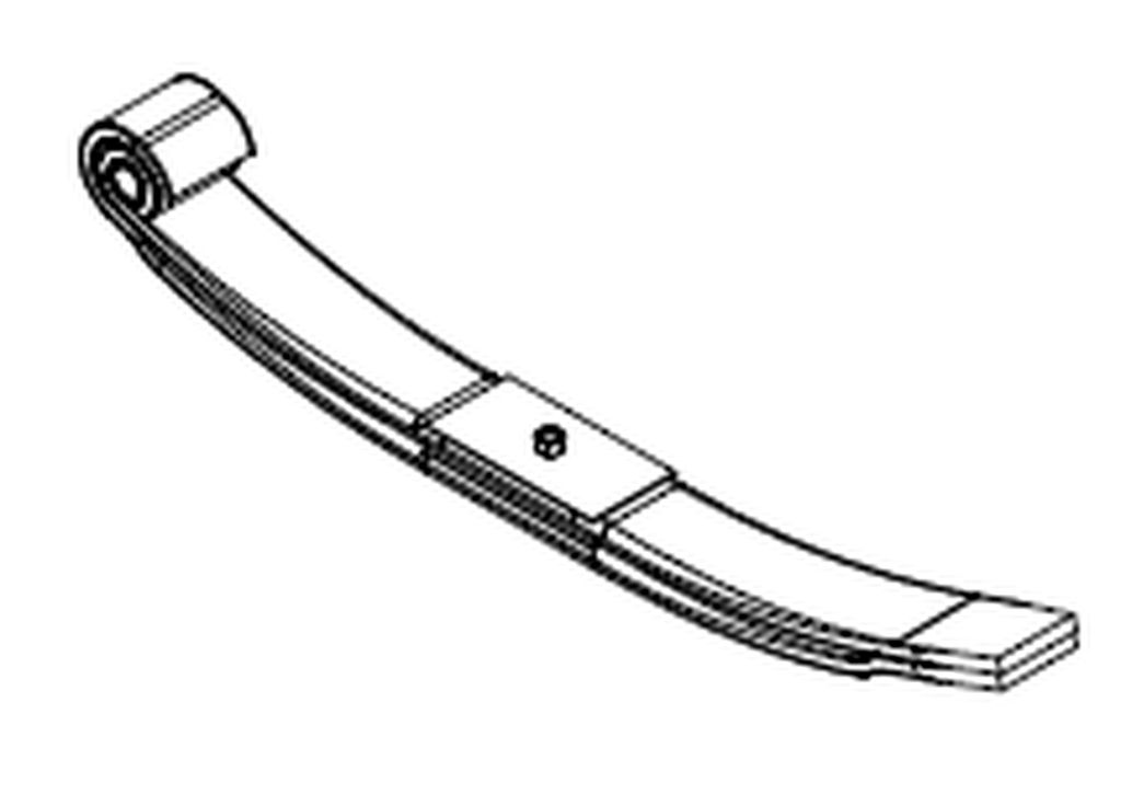 [RP100G115] Parabelfeder lose 100 mm breit