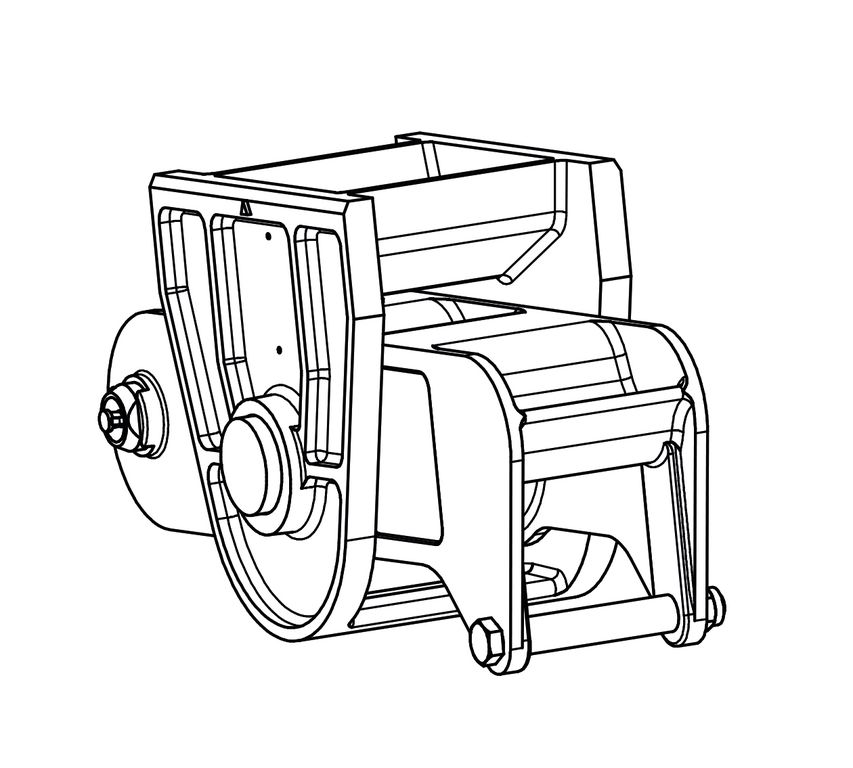 Bascule droite pour tandem parabolique 100mm