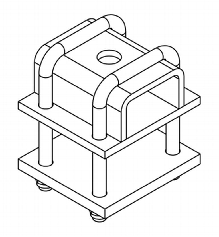 [GB90N] Fixation d'essieu Bogie pour 4x20 R120Pxxxx