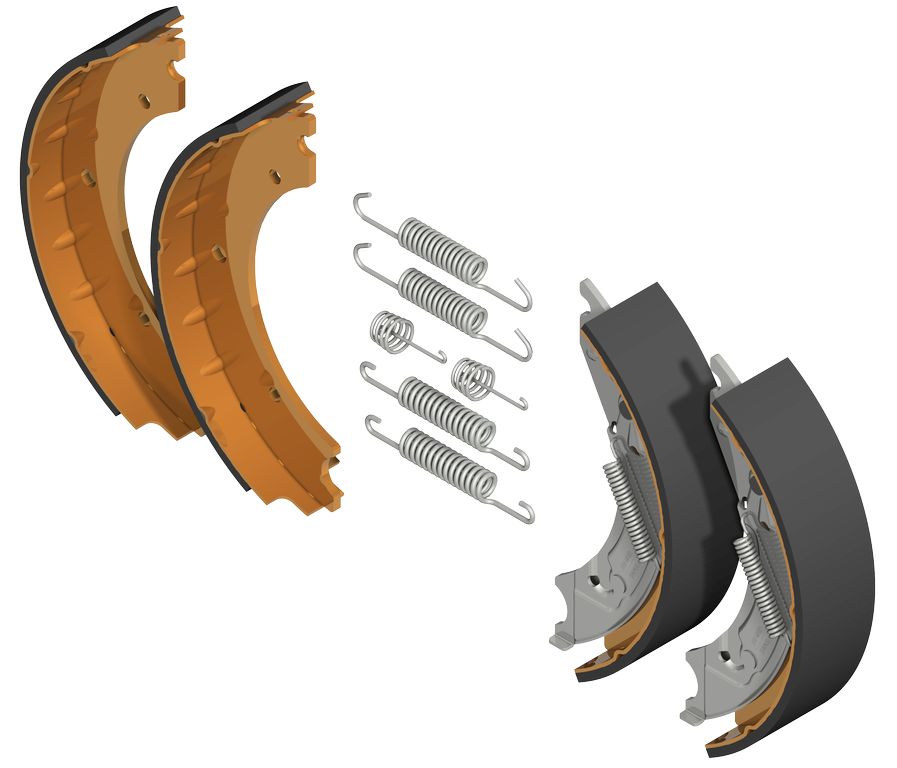 Mâchoires des freins set KNOTT 250x50 Spr.B.