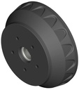 Tambour KNOTT 250x40,   98mm H, 112x5