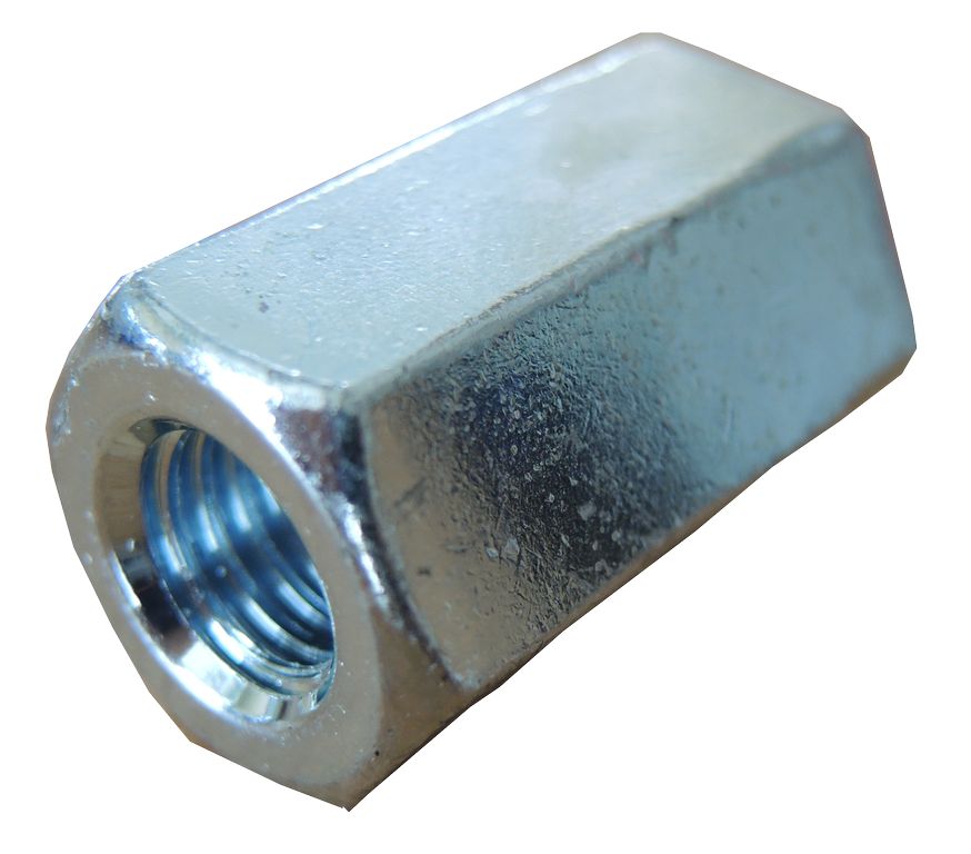 Écrou long M10 pour allongement de tige filtée