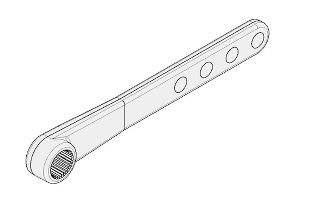 Jeu de leviers de frein ADR, D 25 mm, longueur 240 mm