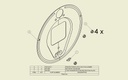 Bremsschild ADR 406x120 /406x140