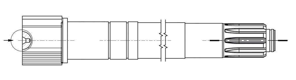 Bremswelle ADR D 40 B=600 links
