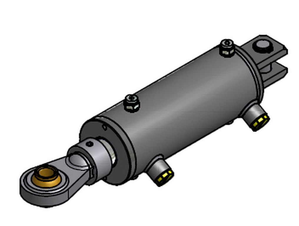 Cylindre hydraulique essieu dirigable