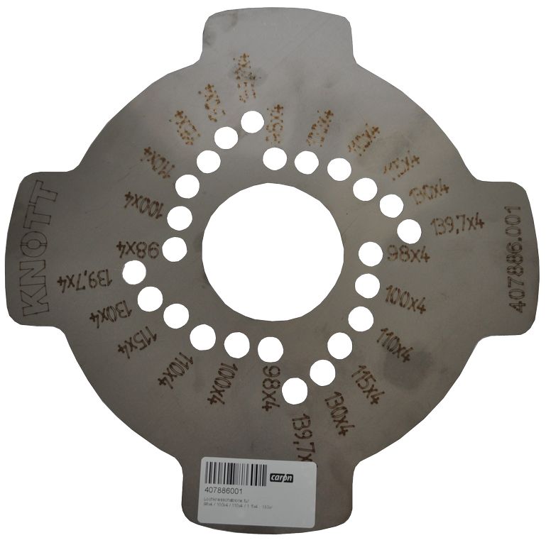 [407886001] Gabarit diamètre des tours en cercle pour