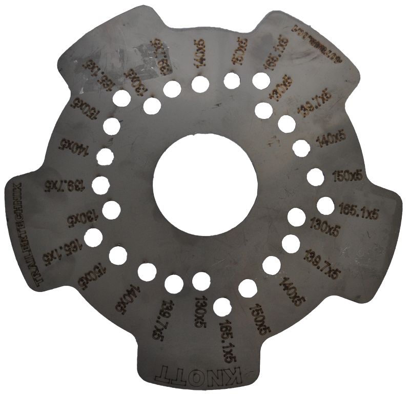 [407888001] Gabarit diamètre des tours en cercle pour